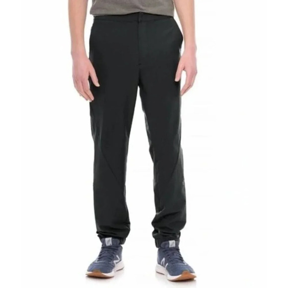 Spyder Black Frontier Cuffed Tapered Leg Jogger Pants Size Small Men - Picture 1 of 13